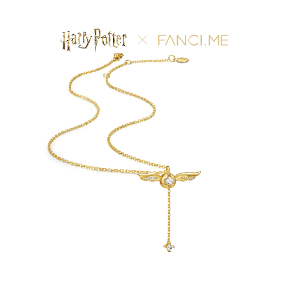 Colar Harry x Pomo de Ouro em Prata de Lei | +Caixa de Brinde