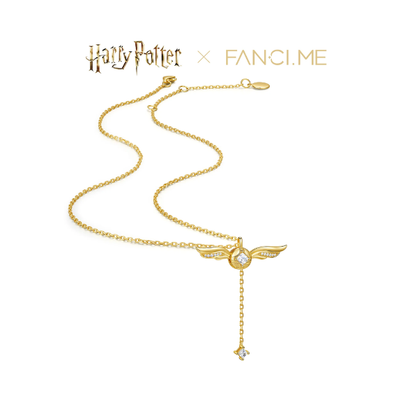 Colar Harry x Pomo de Ouro em Prata de Lei | +Caixa de Brinde