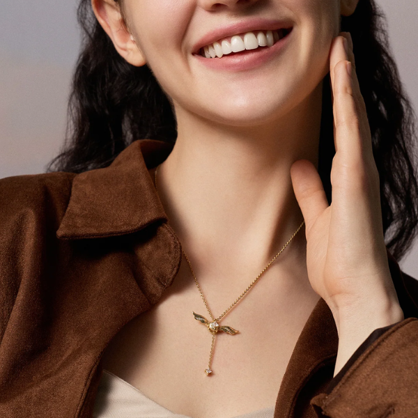 Colar Harry x Pomo de Ouro em Prata de Lei | +Caixa de Brinde